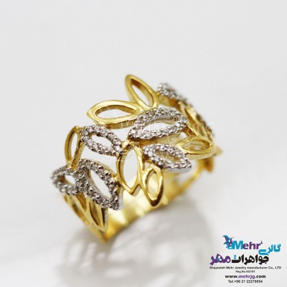Jewelry ring - leaf design-SR0164